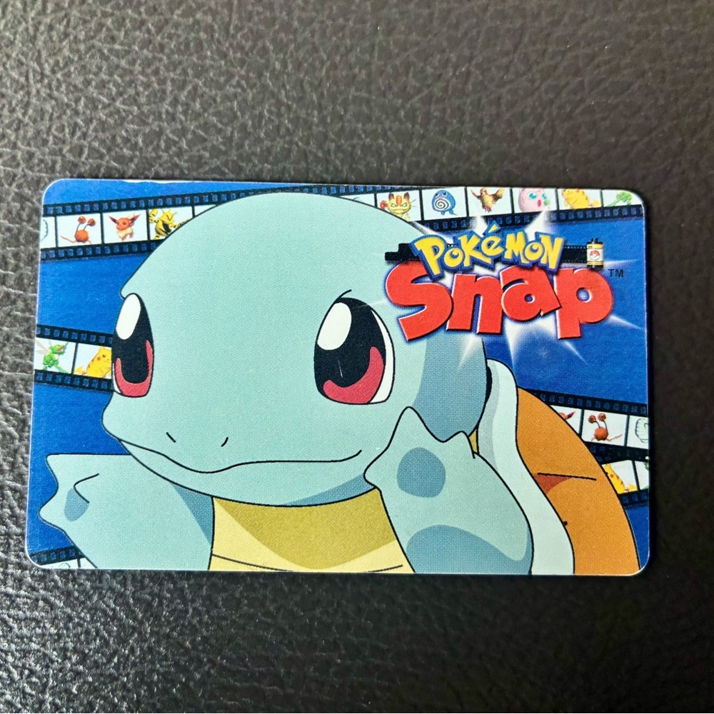 Pokemon Snap Blue Squirtle Collectible Card